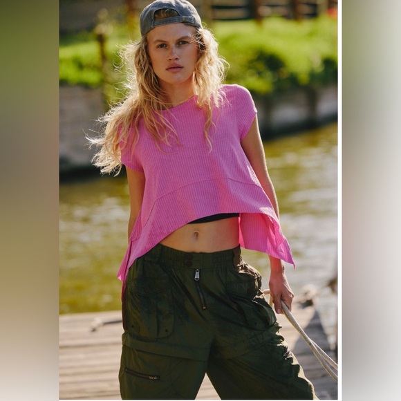 FP Movement by Free People Tops - FP MOVEMENT by FREE PEOPLE Tempo Ribbed Short-Sleeve Tee TOP